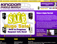 Tablet Screenshot of kingdomphotobooth.com